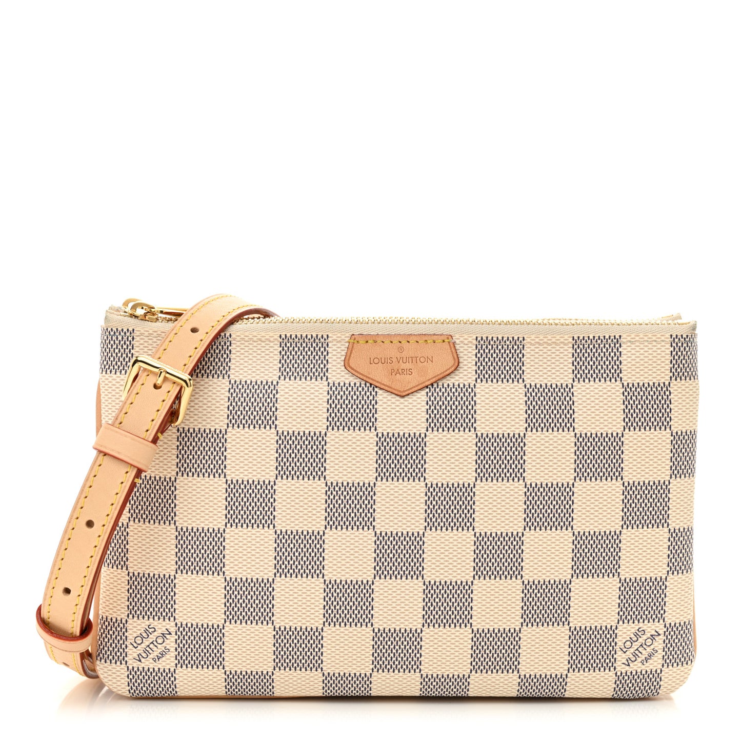 Damier Azur Double Zip Pochette