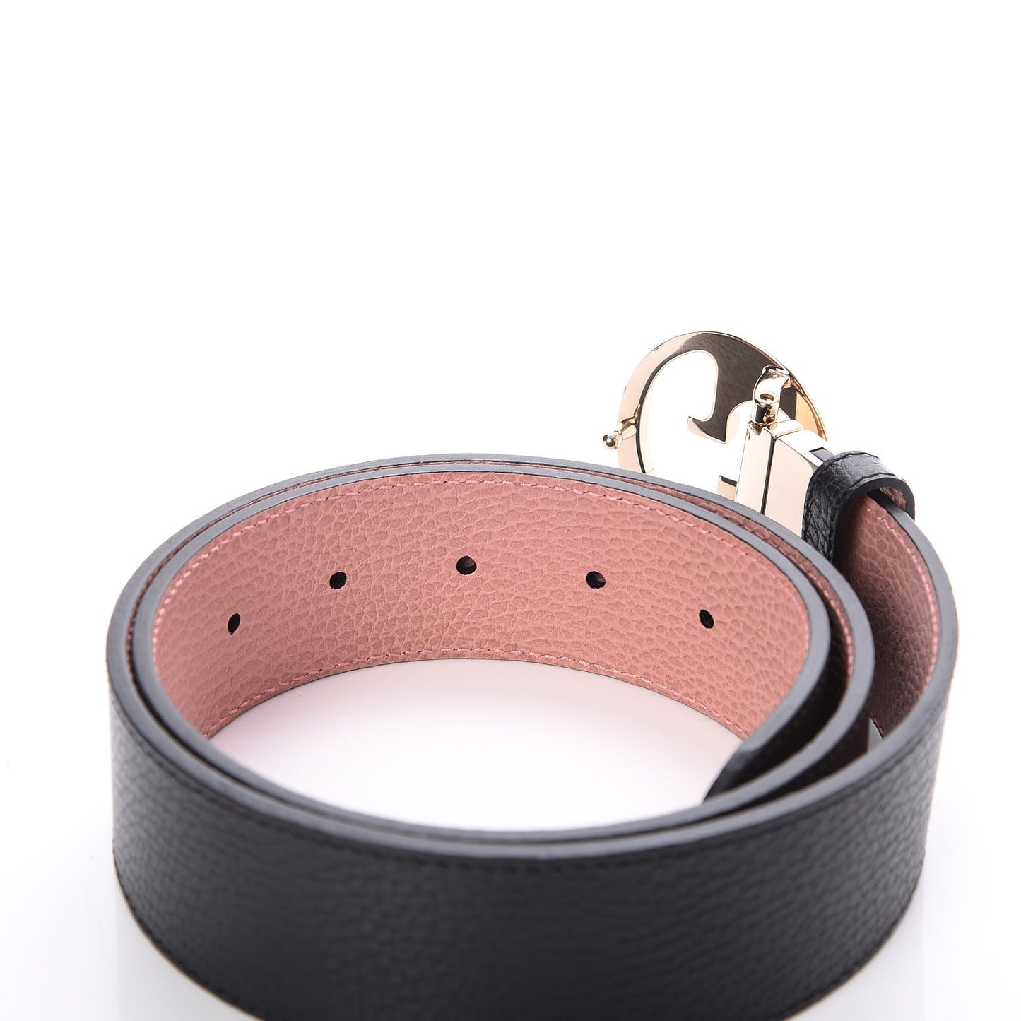 Calfskin 1973 Reversible Belt 80 32 Black Pink