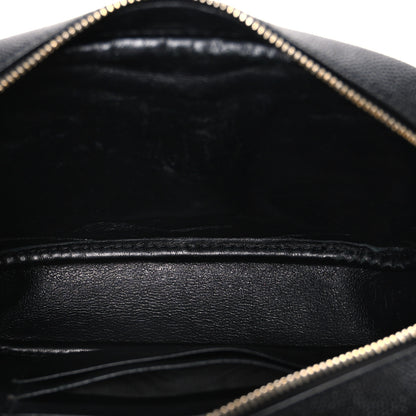 Saint Laurent Grain De Poudre Matelasse Monogram Mini Lou Camera Bag Black 4 of 9