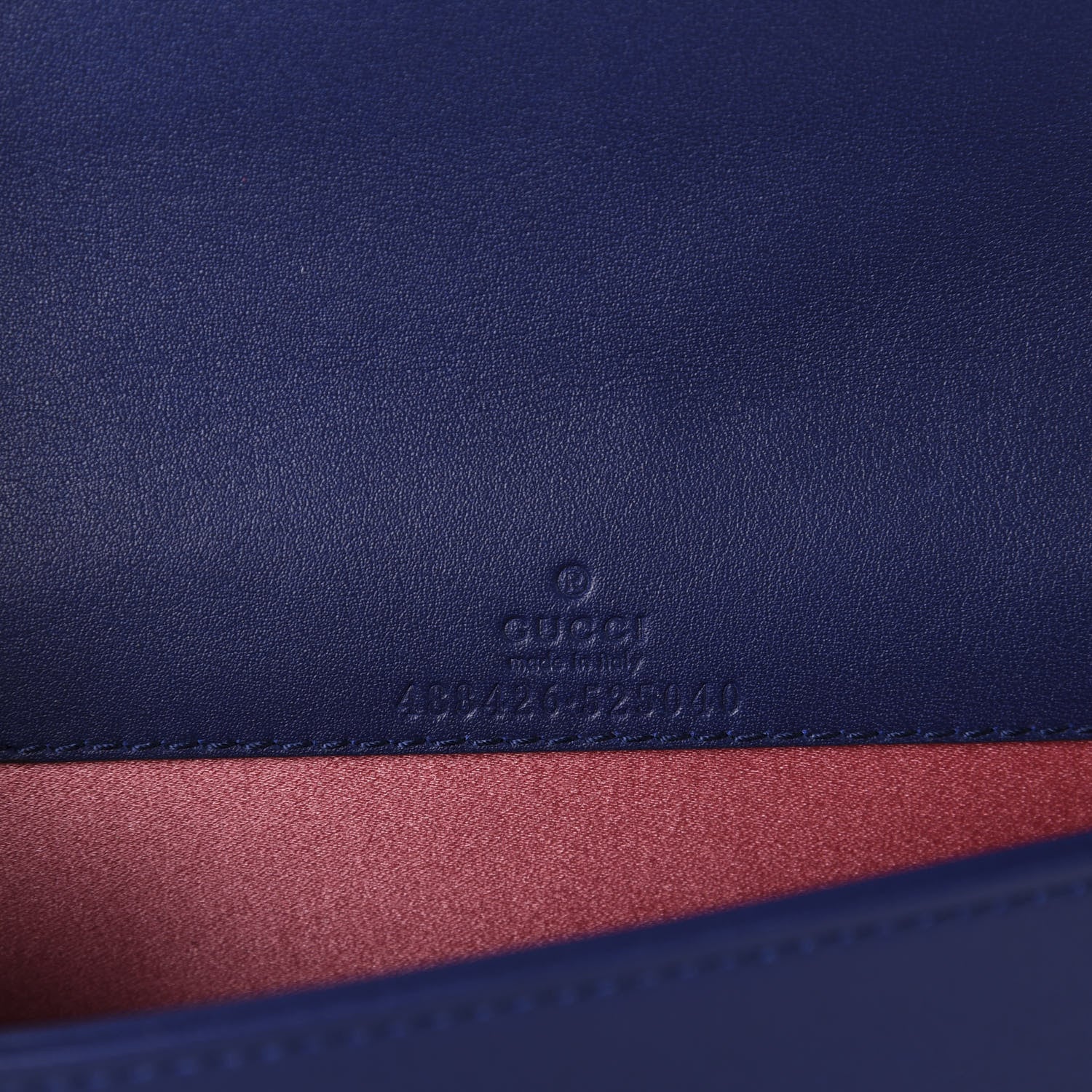 Gucci Velvet Matelasse GG Marmont Mini Bag Cobalt Blue 9 of 11