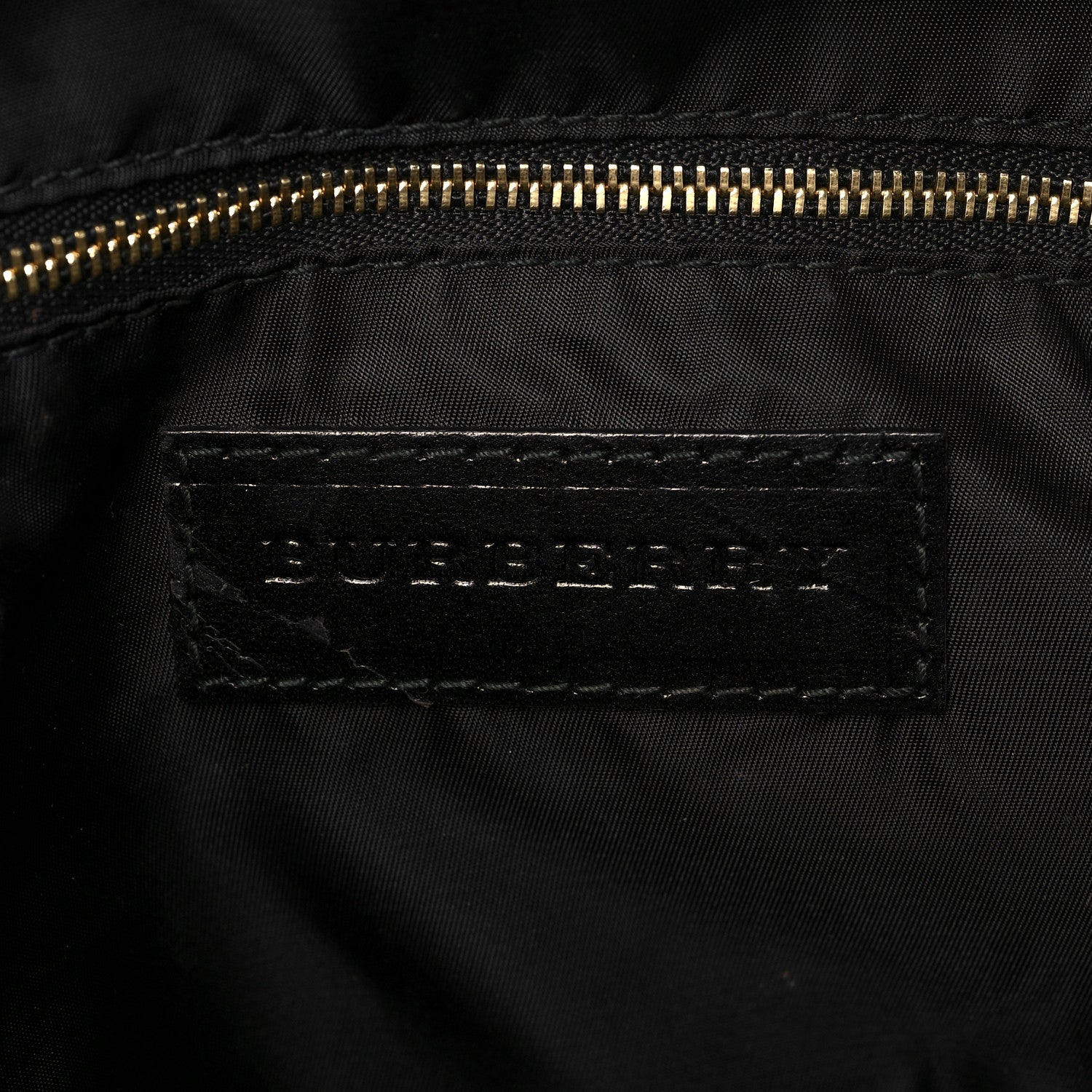 Burberry Nylon Beat Check Medium Landscape Lynher Tote Black 7 of 9