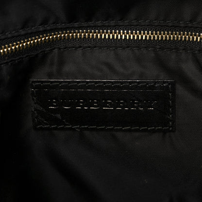 Burberry Nylon Beat Check Medium Landscape Lynher Tote Black 7 of 9