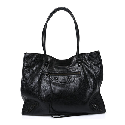 Balenciaga Agneau Arena Classic Hardware Medium Le City Tote Black 1 of 11