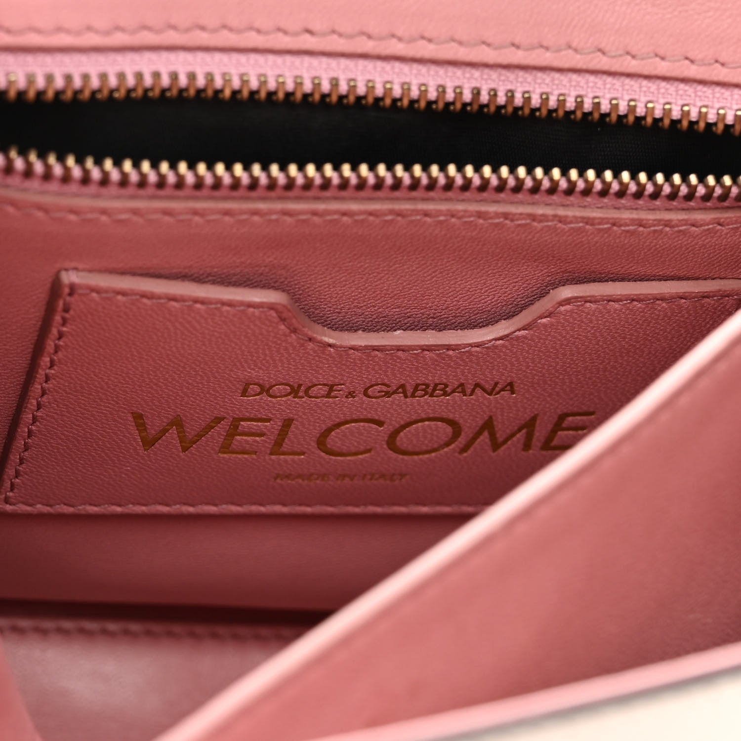 Dolce & Gabbana Calfskin Embroidered Welcome Satchel White 6 of 13