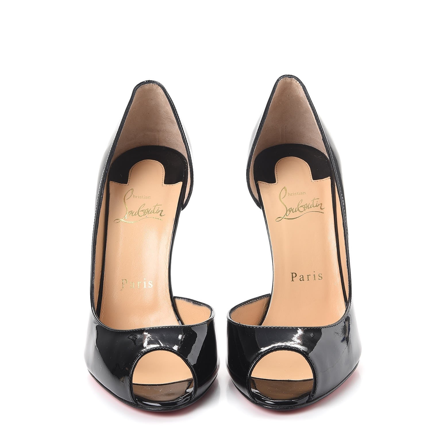 Christian Louboutin Patent Demi You 100 Pumps 38 Black 2 of 12