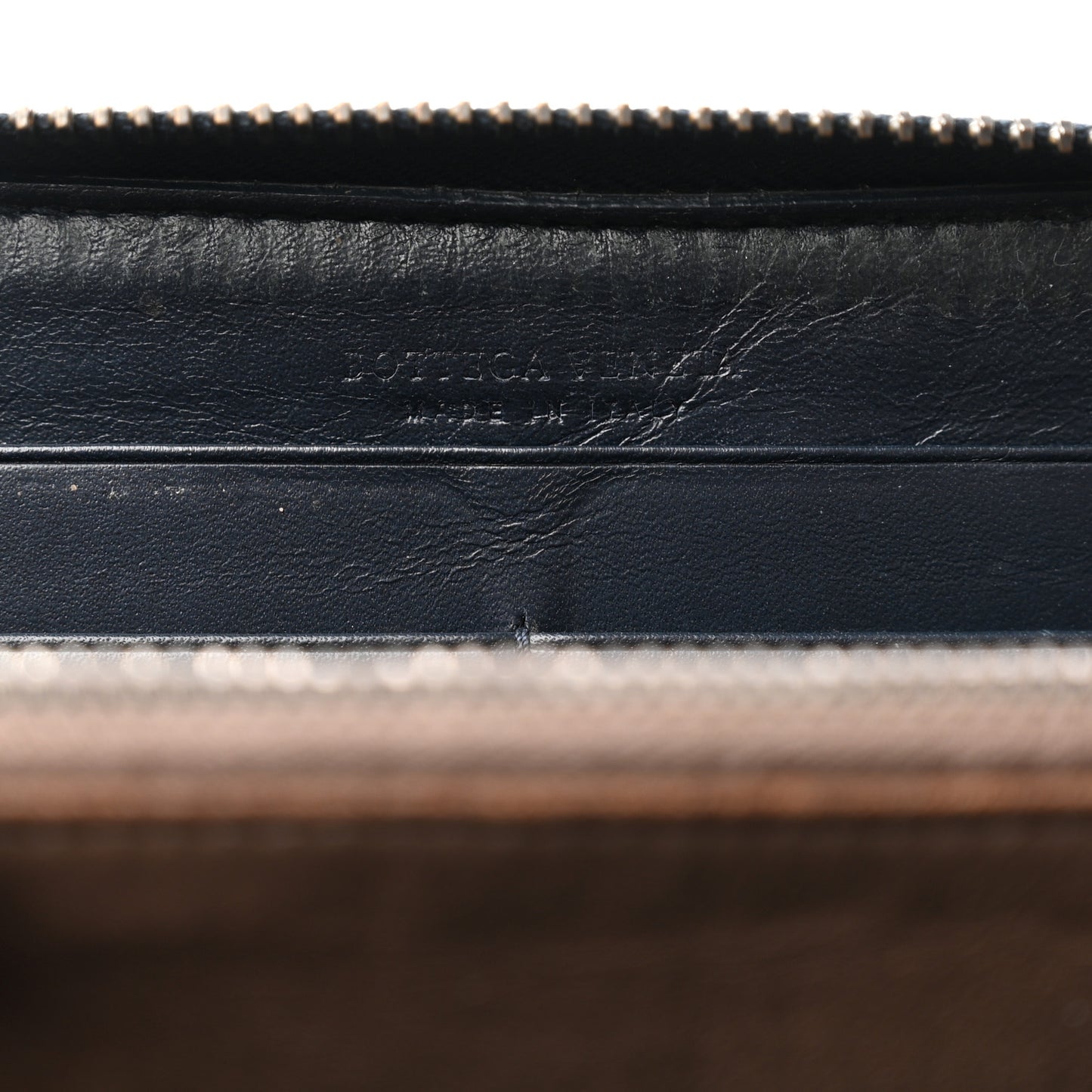 Nappa Intrecciato Zip Around Wallet Pacific