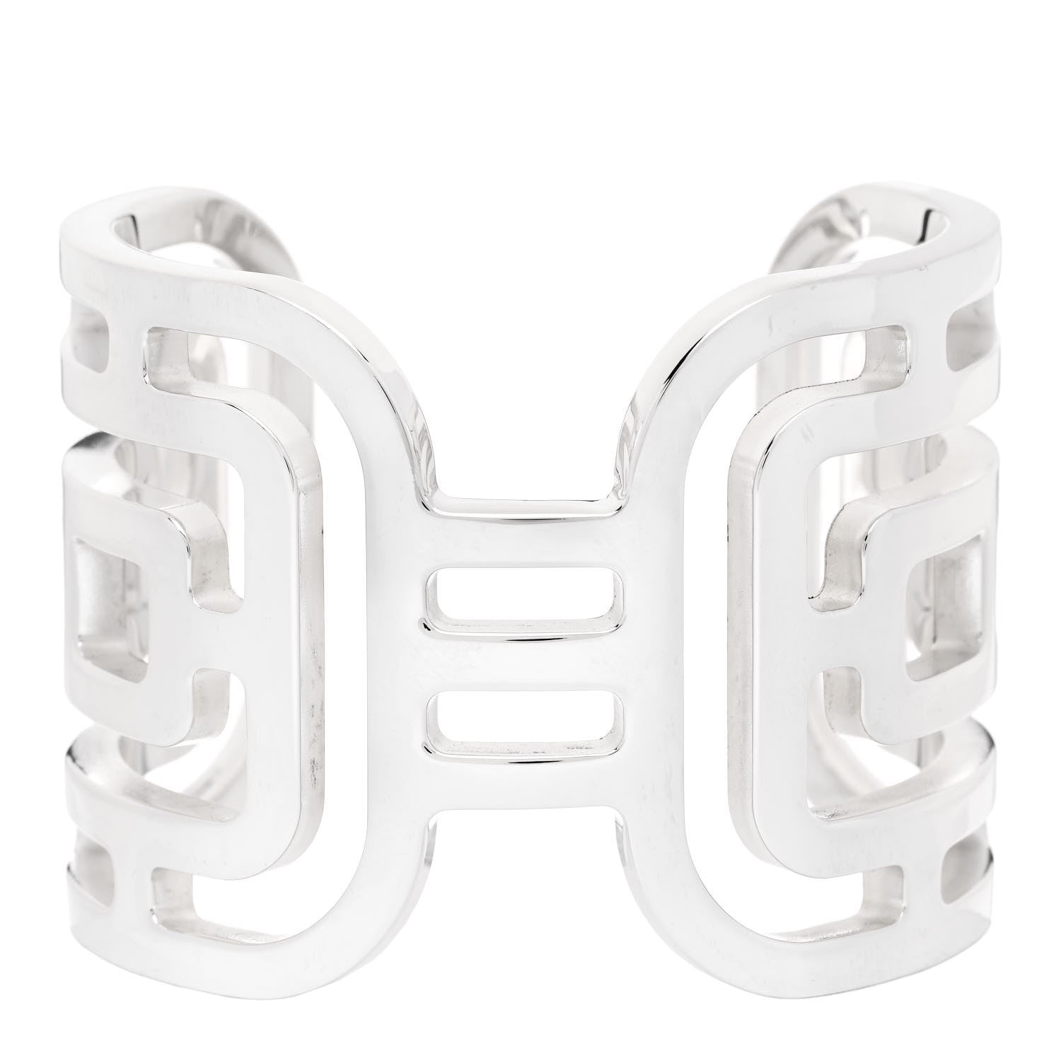 Hermes Sterling Silver Arcane Cuff Bracelet 1 of 4