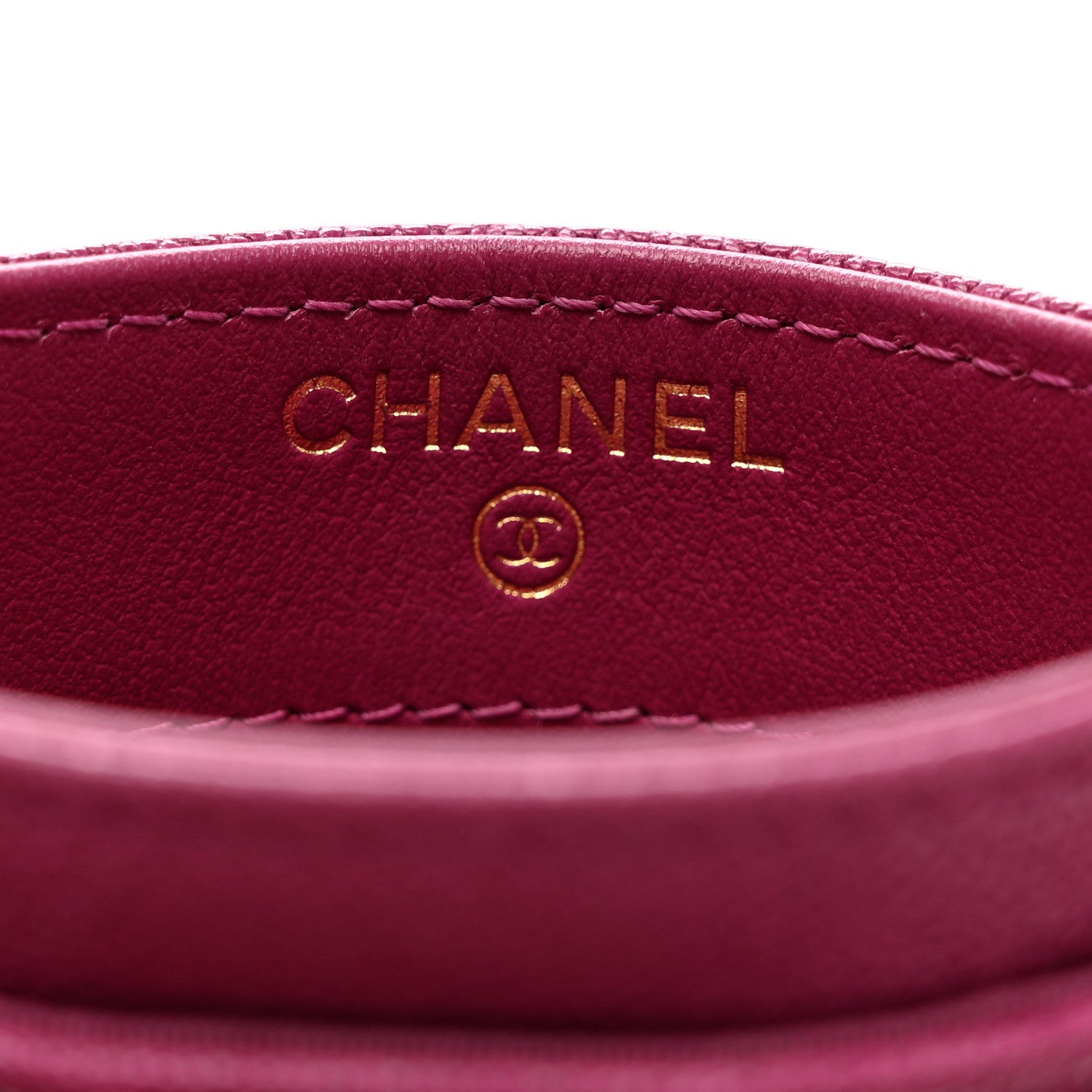 Chanel Caviar Quilted Boy Card Holder Fuchsia 6 of 9