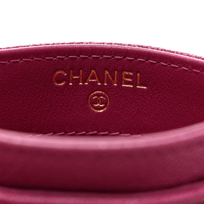 Chanel Caviar Quilted Boy Card Holder Fuchsia 6 of 9
