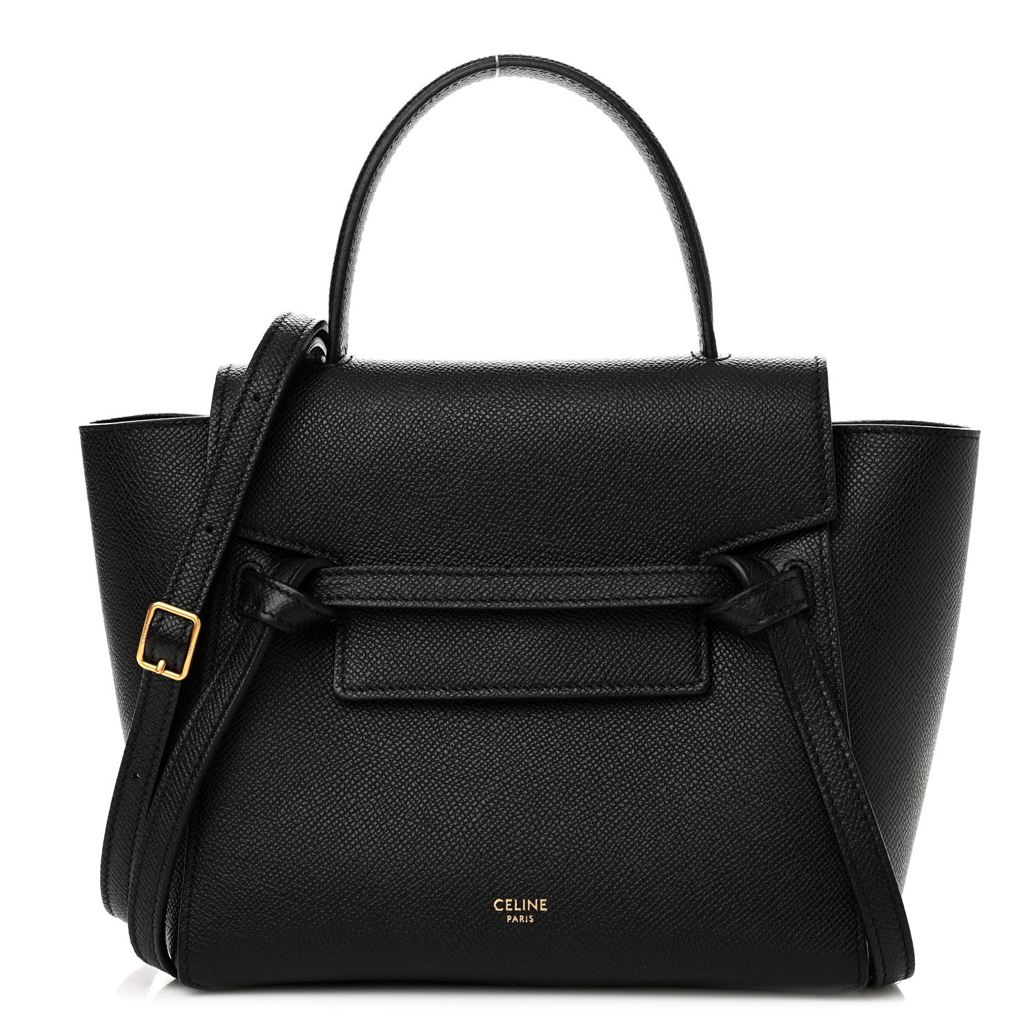 Celine Grained Calfskin Nano Belt Bag Black 1 of 11