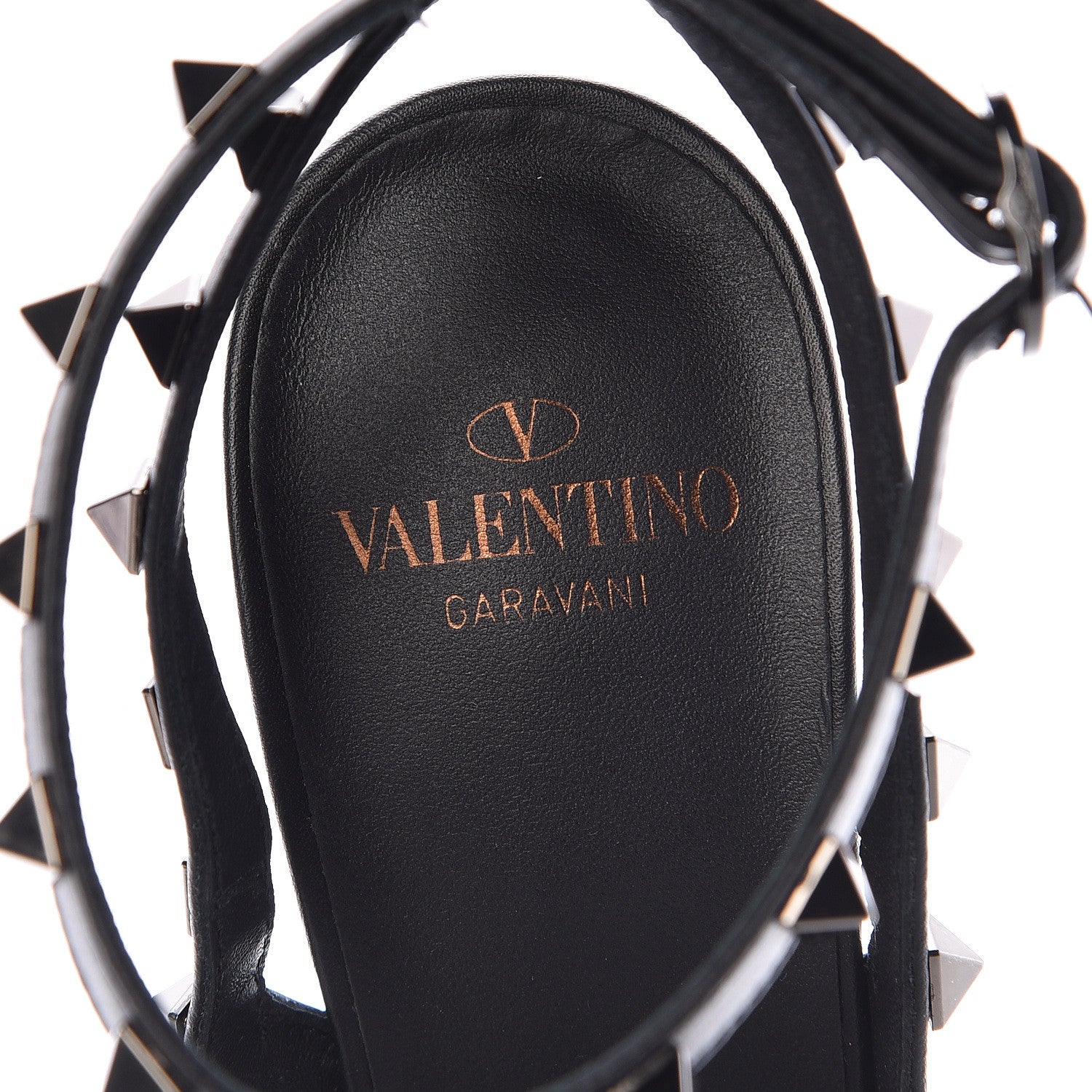 Valentino Garavani X UNDERCOVER Calfskin Rockstud Ankle Strap Pumps 39.5 Black 6 of 8
