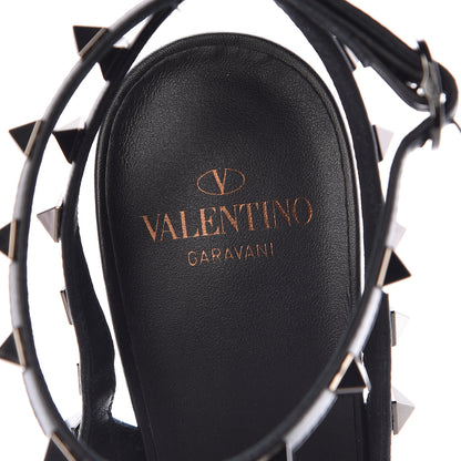 Valentino Garavani X UNDERCOVER Calfskin Rockstud Ankle Strap Pumps 39.5 Black 6 of 8