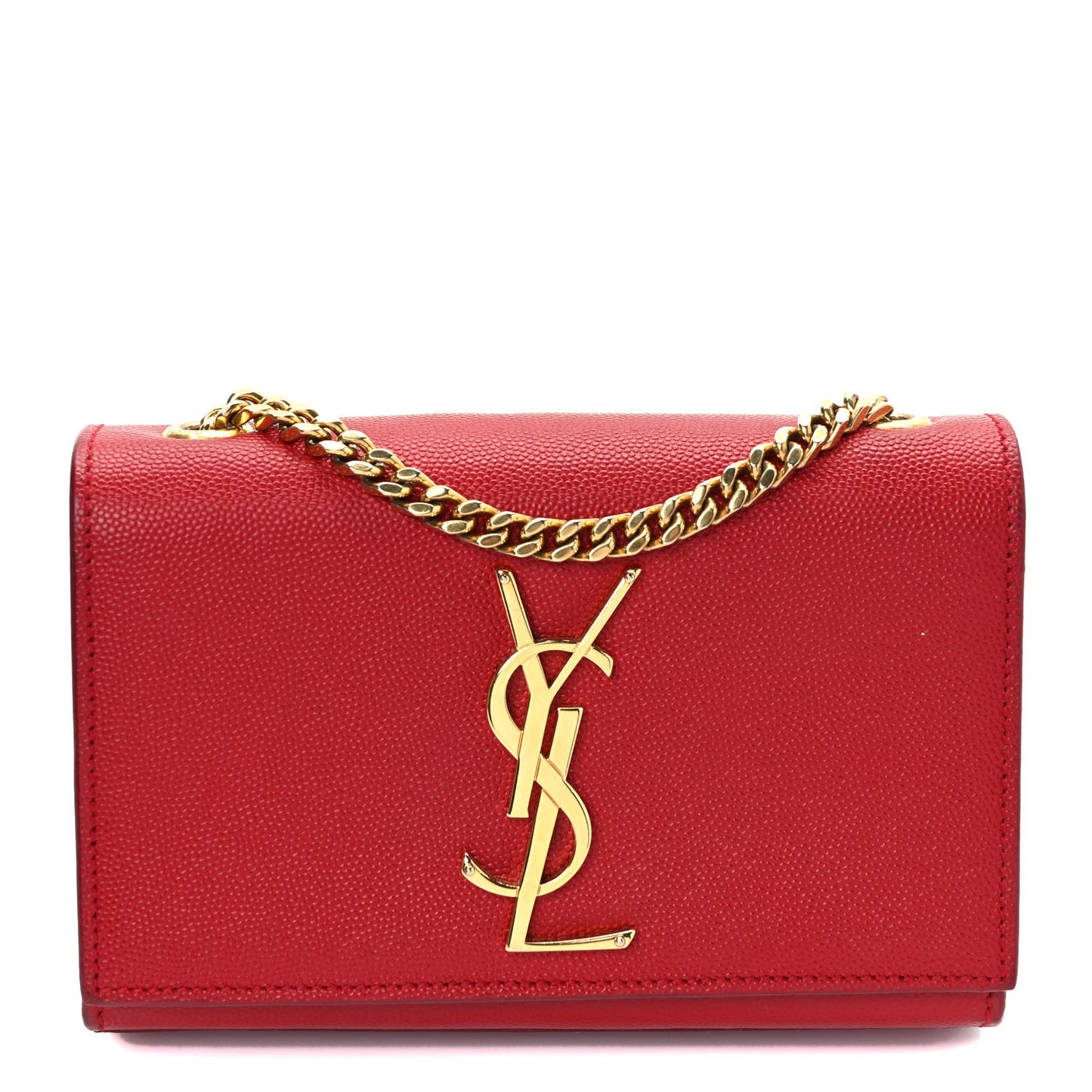 Grain De Poudre Small Monogram Kate Satchel Red