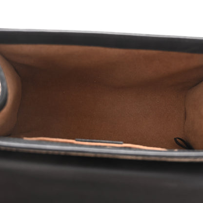 Gucci GG Supreme Monogram Calfskin Small Padlock Shoulder Bag Beige Black Cuir 5 of 10