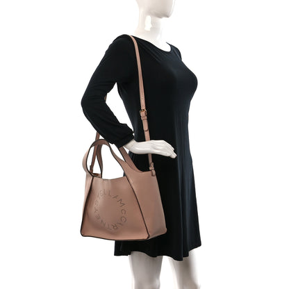 Stella McCartney Eco Alter Nappa East West Perforated Tote Beige 2 of 9