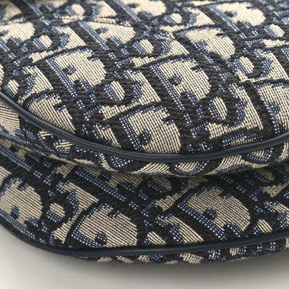 Christian Dior Oblique Saddle Bag Blue 6 of 6