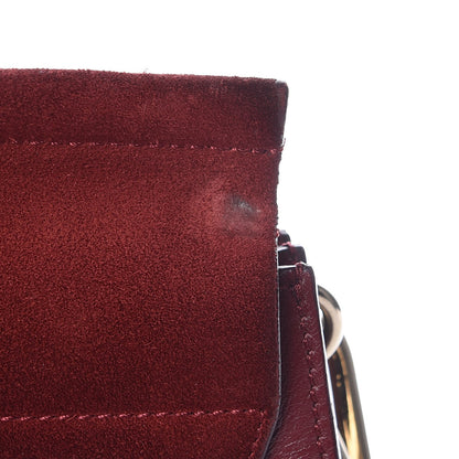 Chloe Calfskin Suede Medium Faye Shoulder Bag Plum Purple 8 of 8