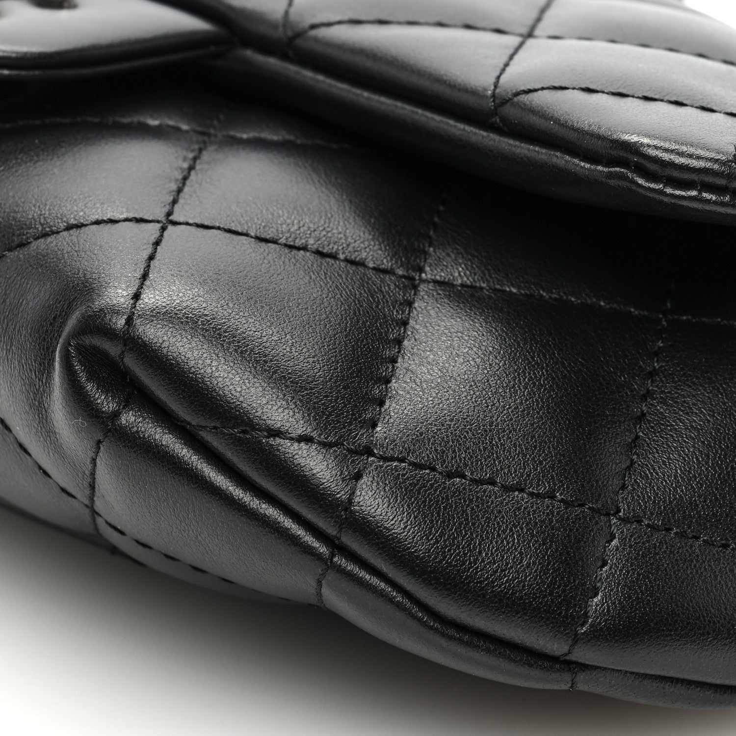 Chanel Calfskin Quilted CC Uniform Flap Belt Bag Black 10 of 10