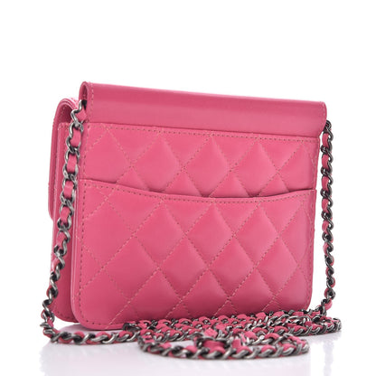 Chanel Lambskin Quilted Mini Crossing Times Flap Pink 3 of 7