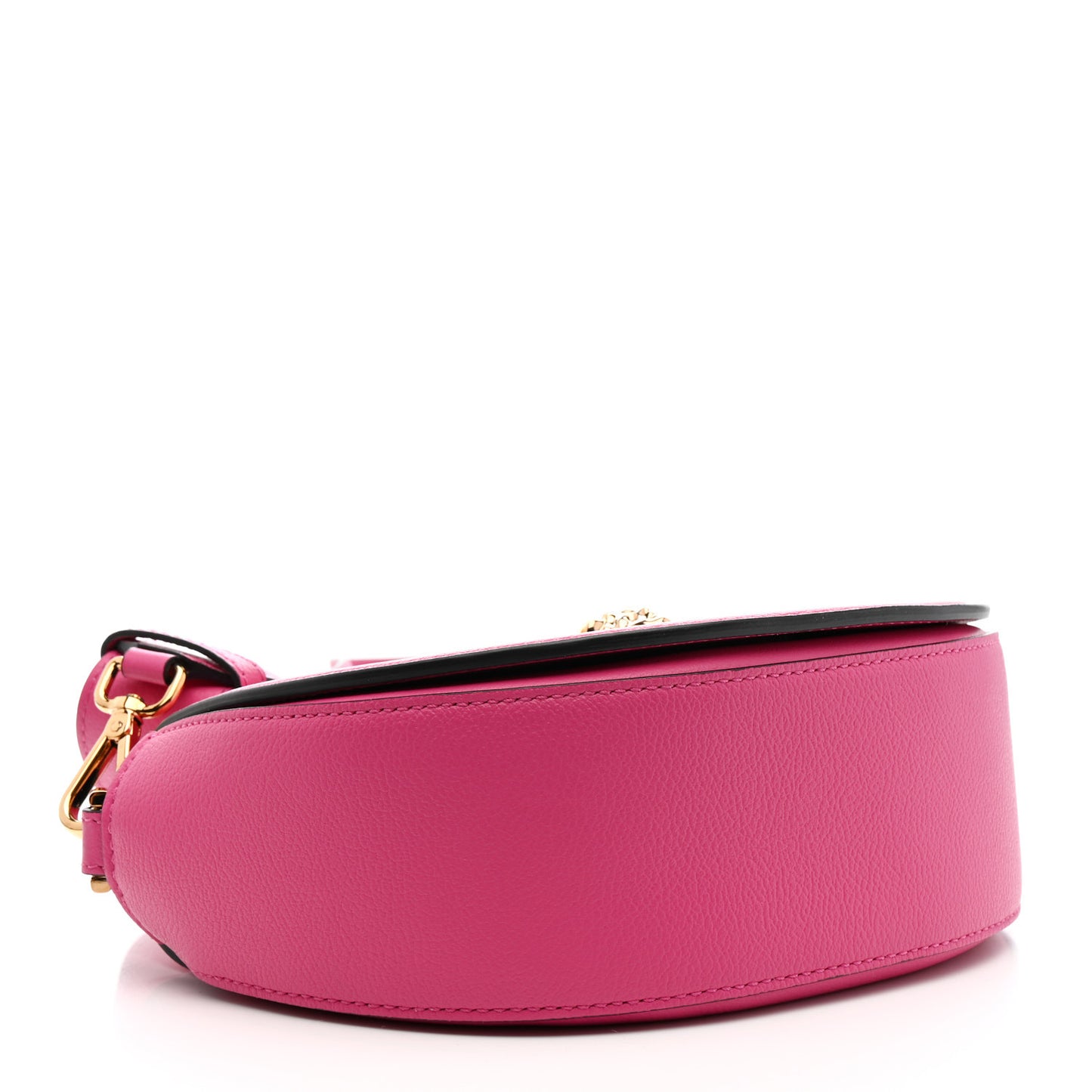 Grained Calfskin La Medusa Small Shoulder Bag Pink