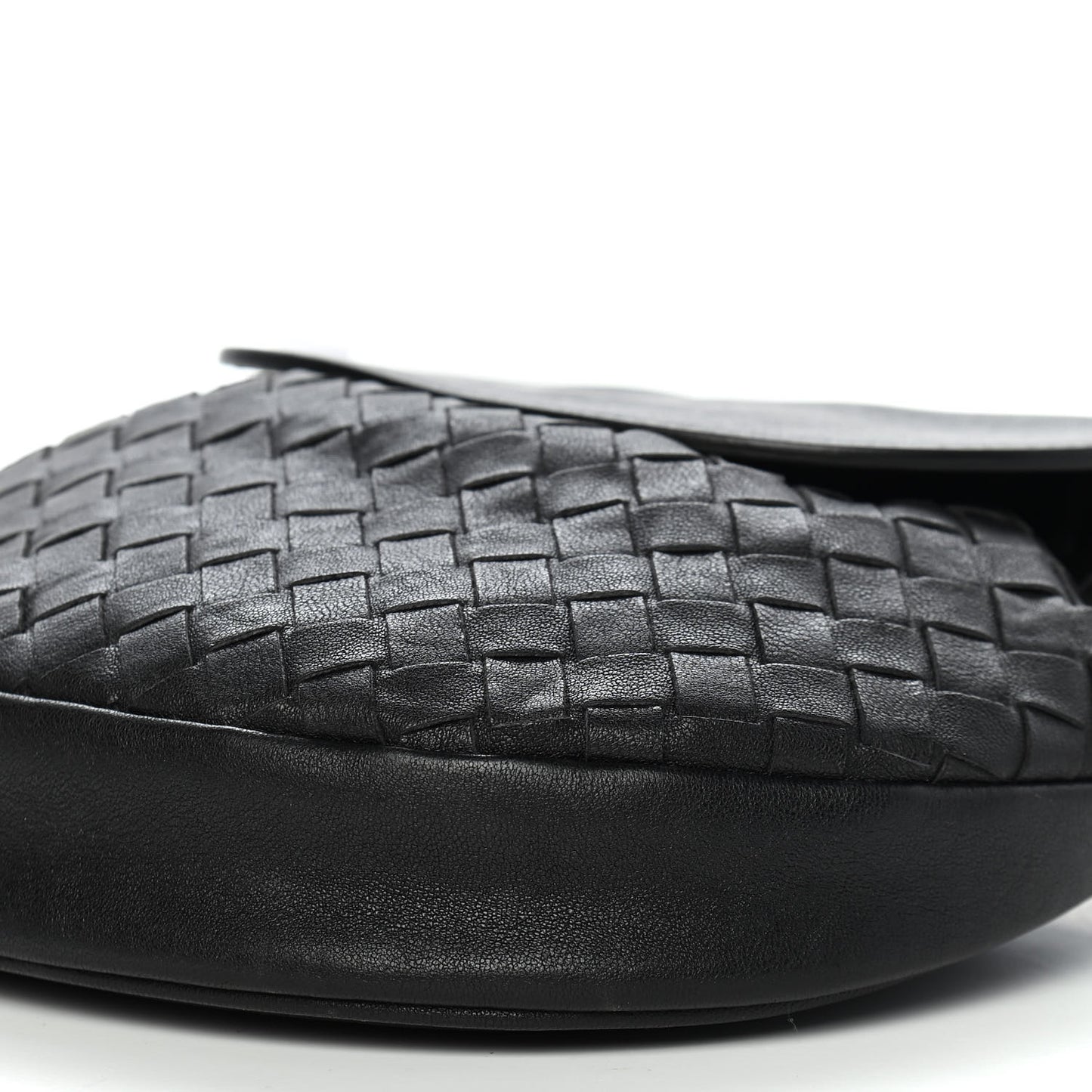 Nappa Intrecciato Belt Bag Black