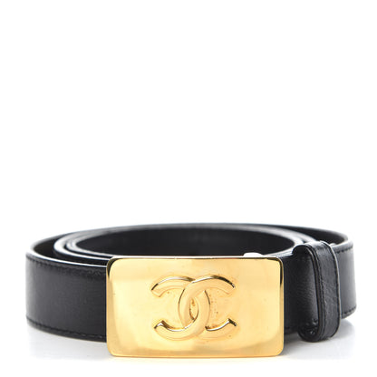 Chanel Calfskin CC Belt 75 30 Black 1 of 8