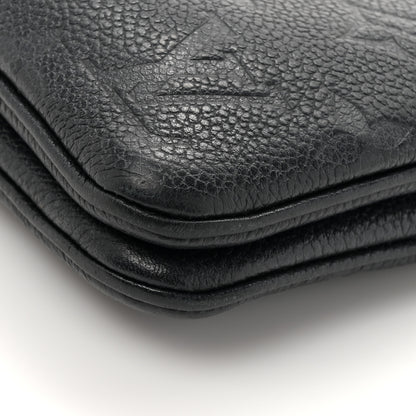 Louis Vuitton Empreinte Double Zip Pochette Black 15 of 18