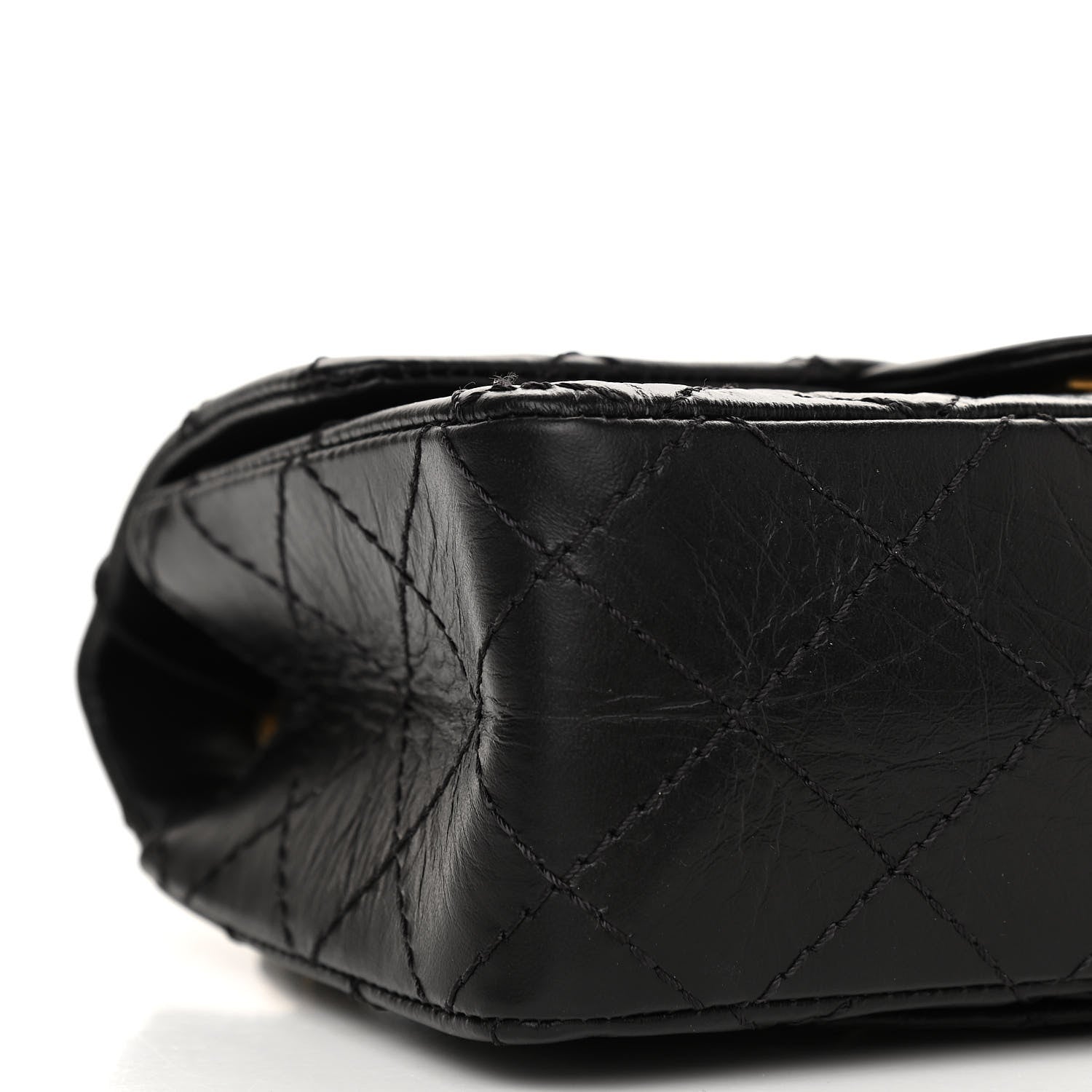 Chanel Aged Calfskin Quilted 2.55 Reissue Mini Flap Black 9 of 11