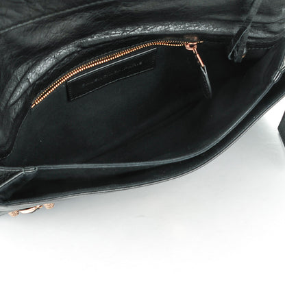 Balenciaga Agneau Giant 12 Rose Gold Hardware Envelope Clutch Black 5 of 7