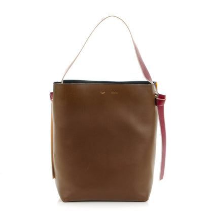 Celine Shiny Smooth Calfskin Small Twisted Cabas Moss Green Daffodil 1 of 8