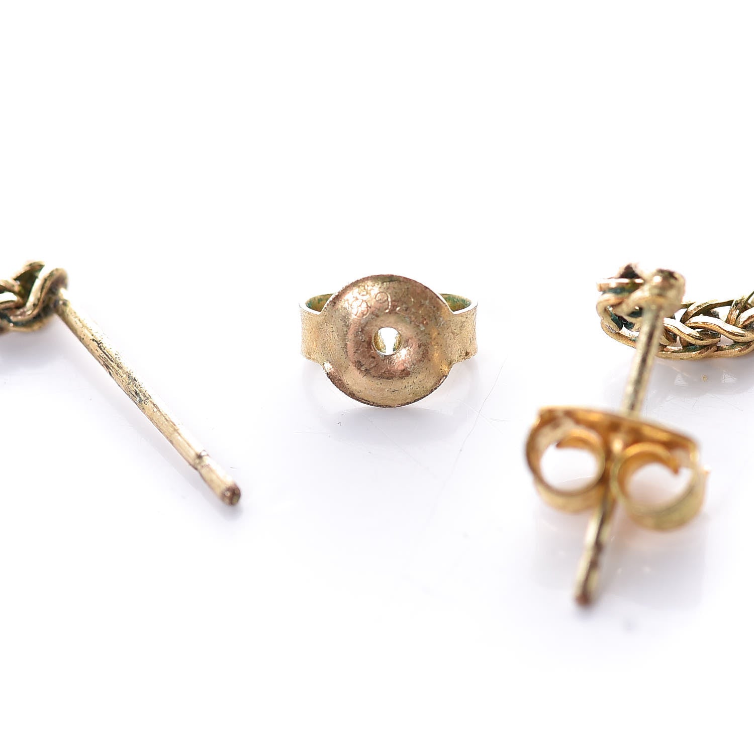 Chanel CC Drop Earrings Gold 3 of 4