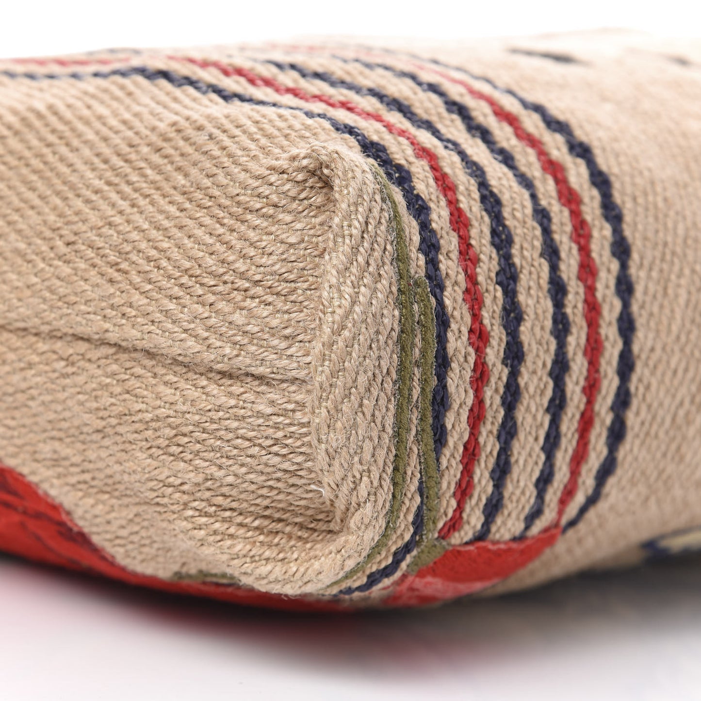 Straw Juta Printed Arles Tote Beige