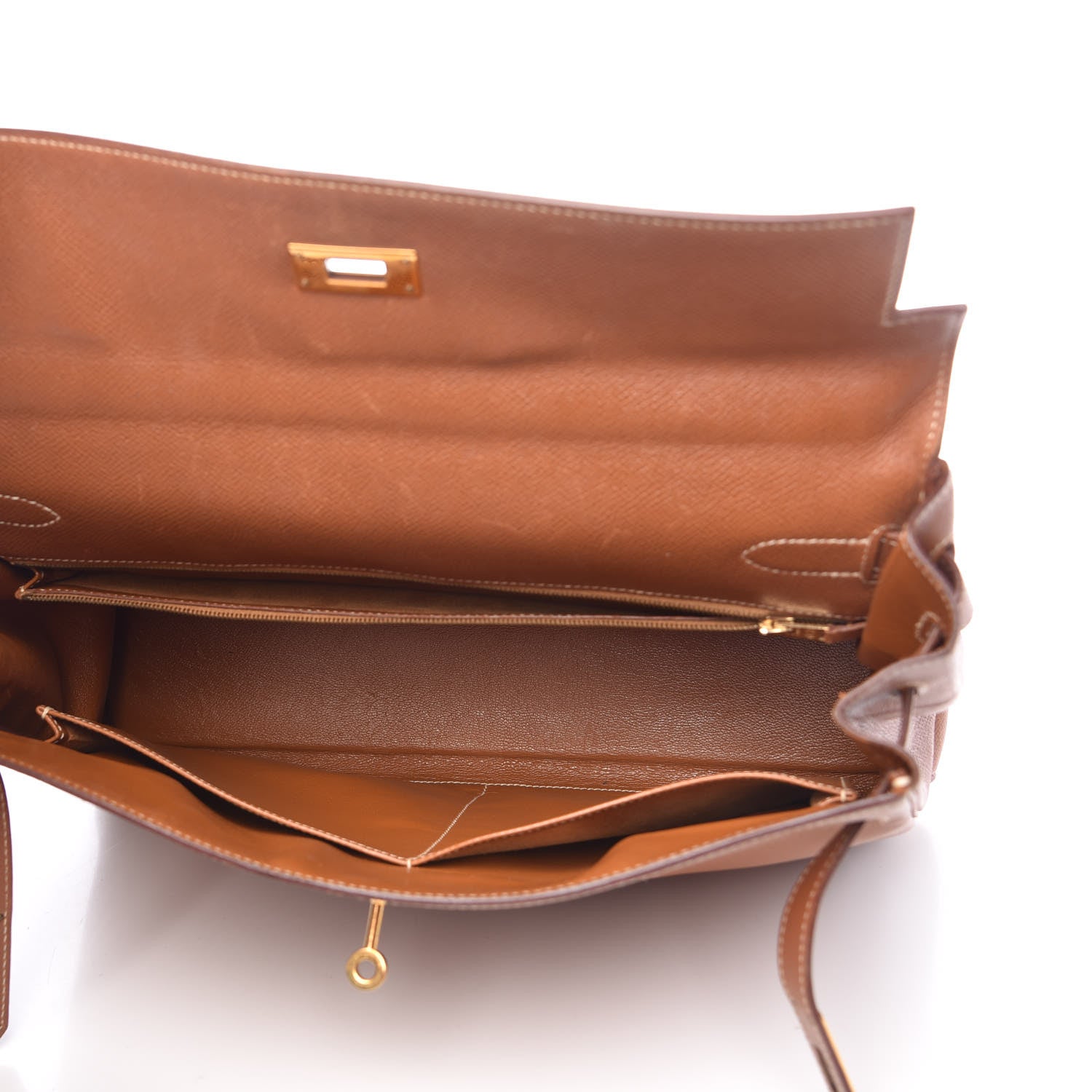 Hermes Courchevel Kelly Retourne 35 Gold 7 of 40