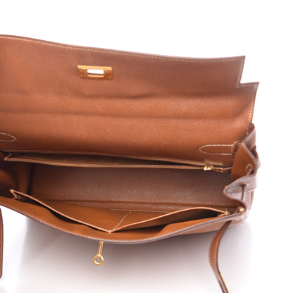 Hermes Courchevel Kelly Retourne 35 Gold 7 of 40