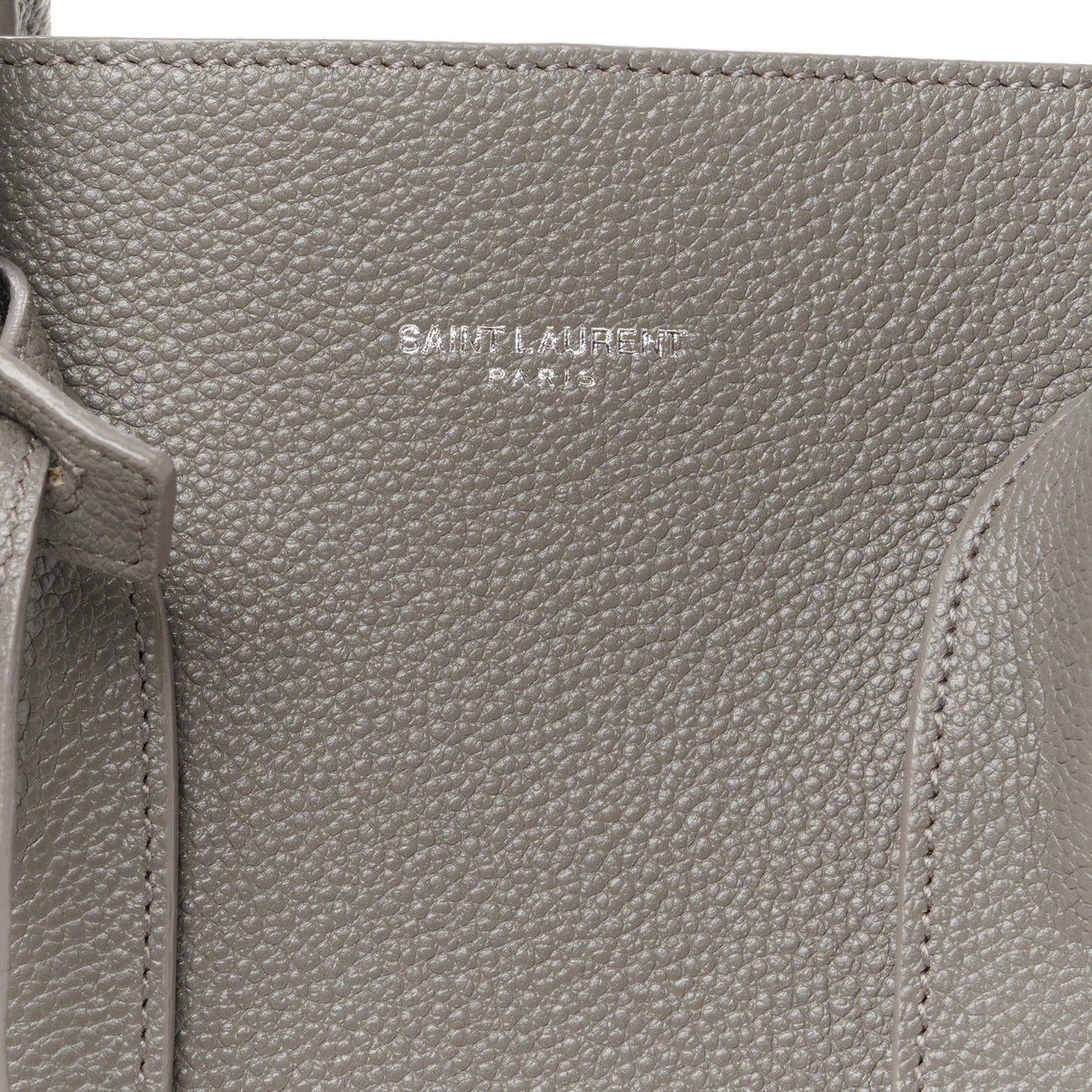 Grained Calfskin Small Sac De Jour Fog