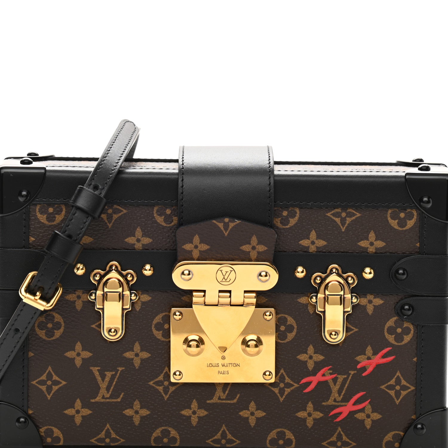 Louis Vuitton Monogram Petite Malle Black 8 of 13