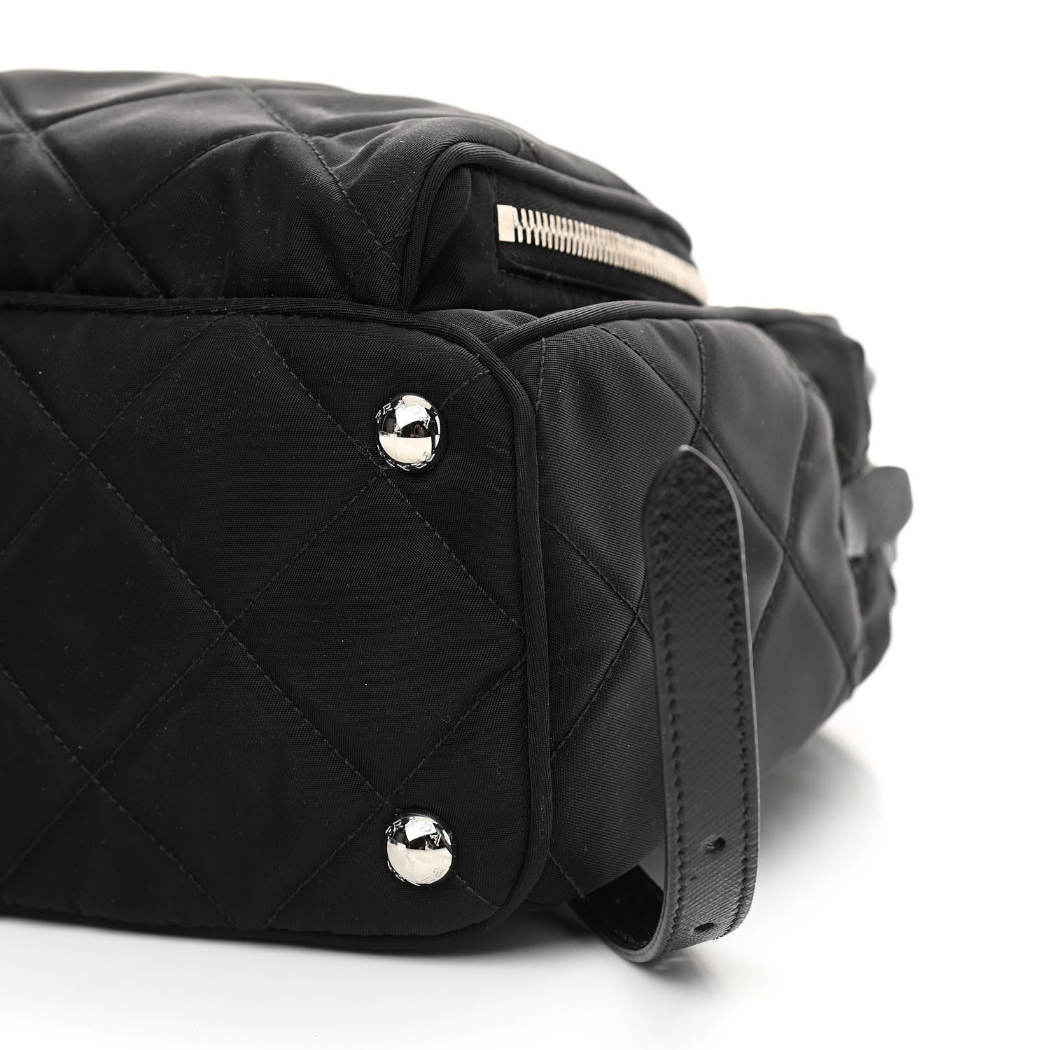 Prada Nylon Tessuto Impuntu Quilted Backpack Black 10 of 10
