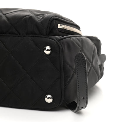 Prada Nylon Tessuto Impuntu Quilted Backpack Black 10 of 10