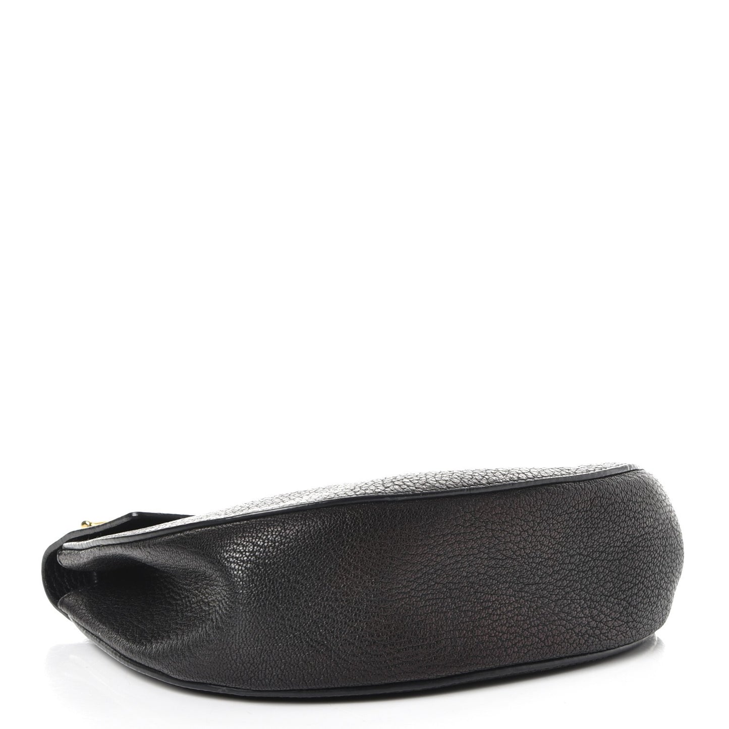 Grained Lambskin Drew Shoulder Bag Black