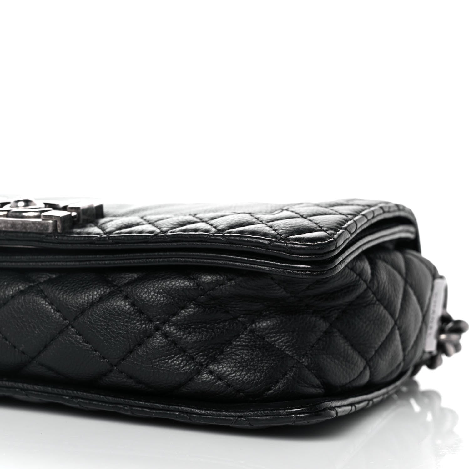 Chanel Calfskin Medium Boy Reverso Flap Black 8 of 8