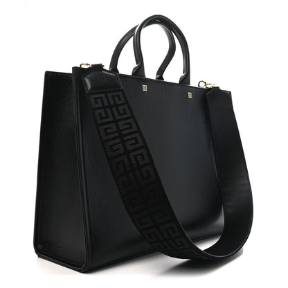 Givenchy Tumbled Calfskin Logo Embossed Medium G-Tote Black 3 of 10