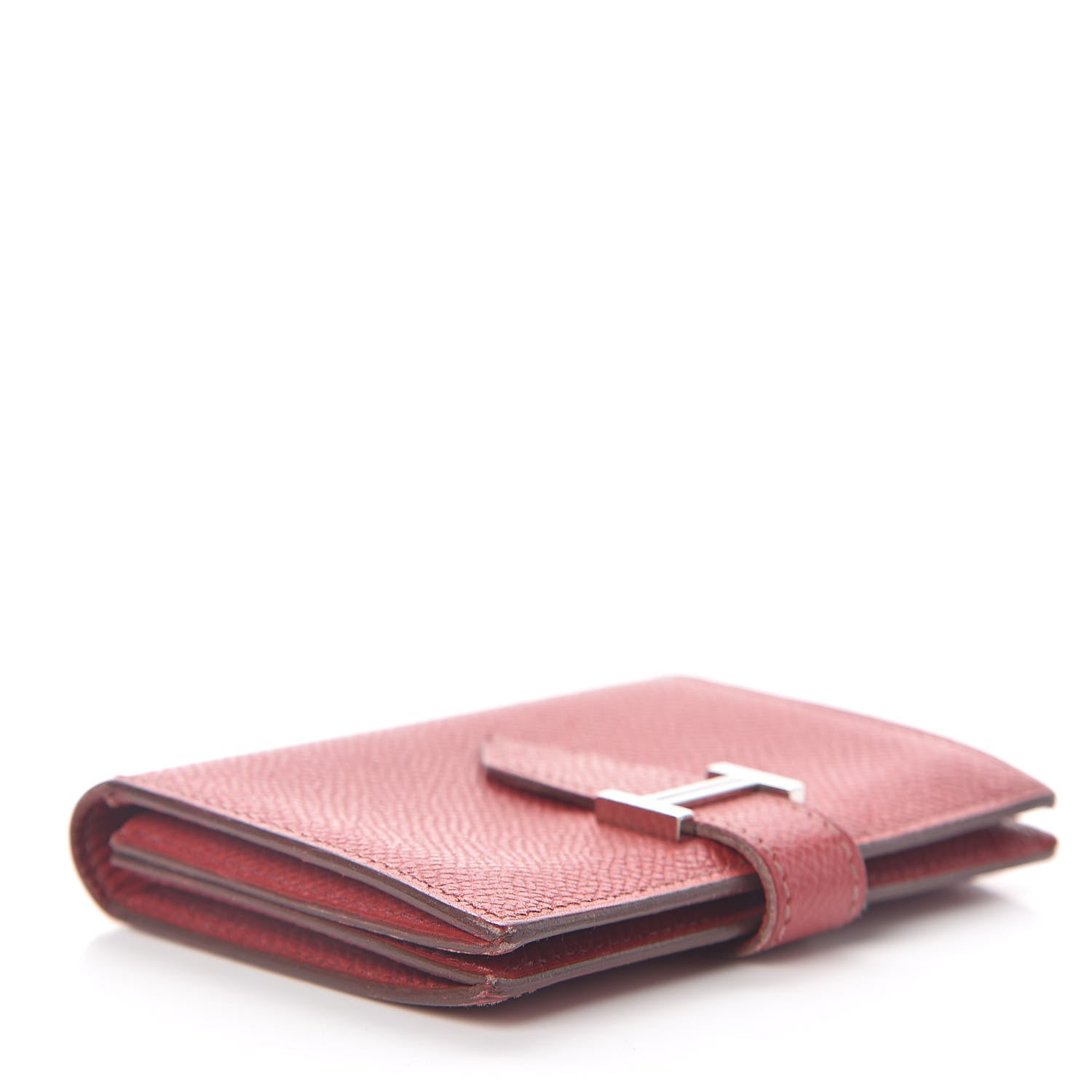Hermes Epsom Bearn Card Holder Wallet Rouge Grenat 4 of 8