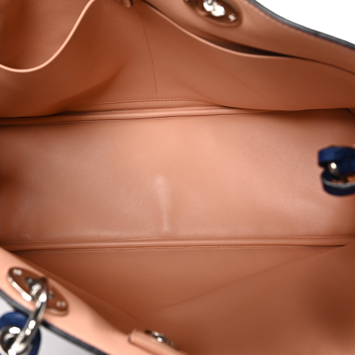 Ostrich Large Diorissimo Tote Blue