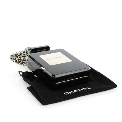 Chanel Plexiglass Perfume Bottle Clutch Black 4 of 7