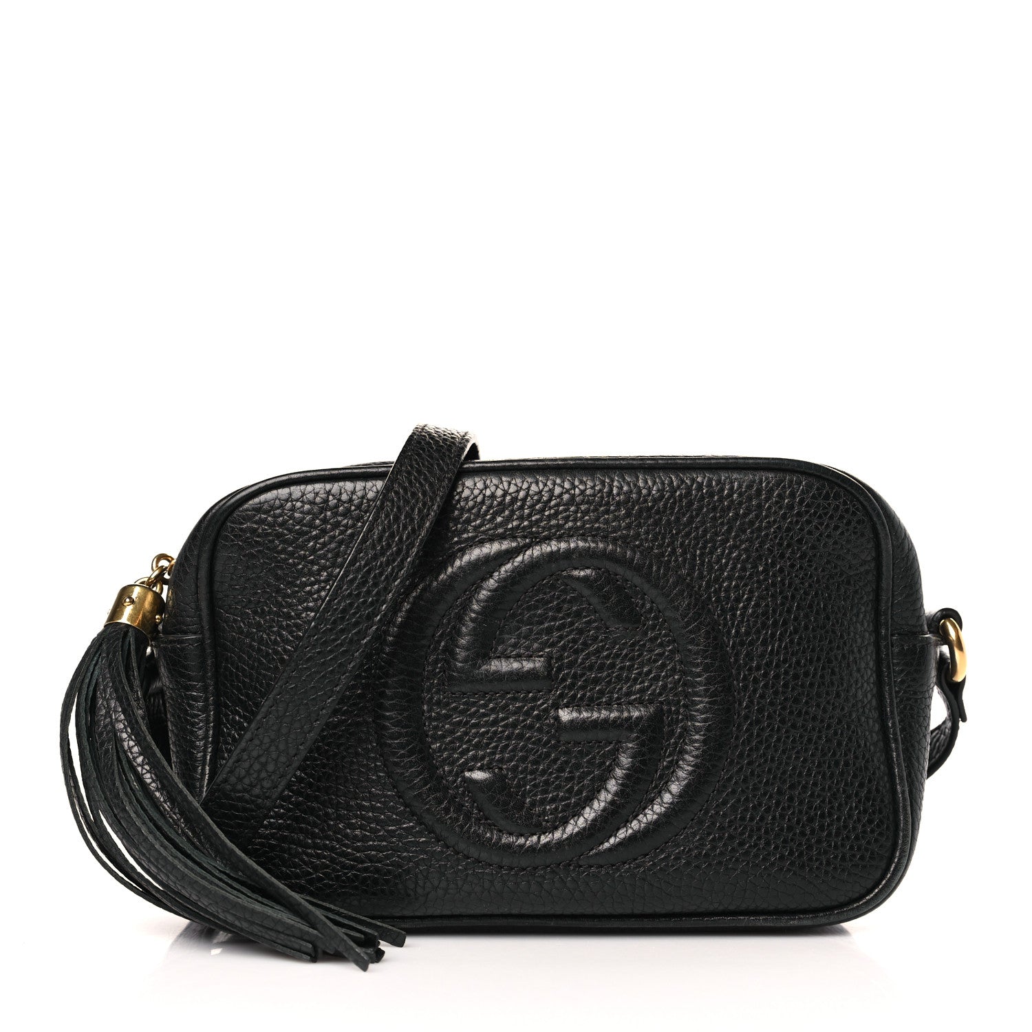 Gucci Pebbled Calfskin Mini Soho Disco Bag Black 1 of 9