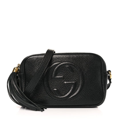 Gucci Pebbled Calfskin Mini Soho Disco Bag Black 1 of 9