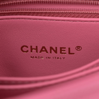 Chanel Caviar Lizard Embossed Quilted Mini Coco Handle Flap Pink 6 of 11