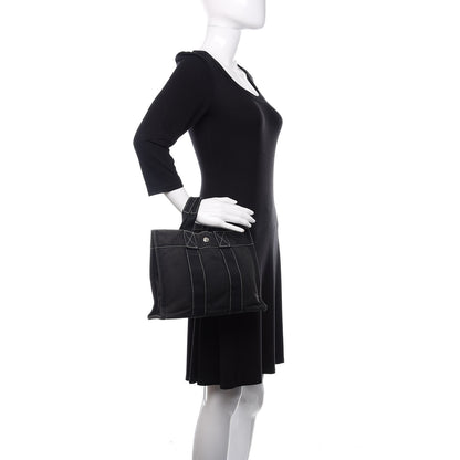 Hermes Canvas Fourre Tout PM Black 2 of 8