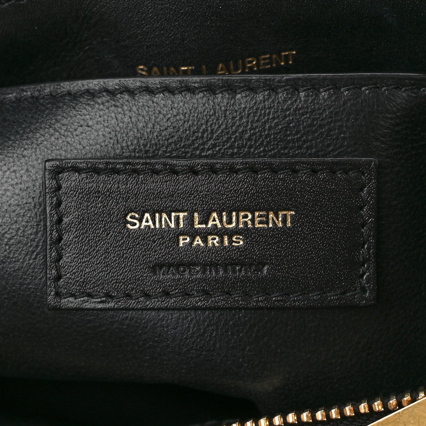 Suede Shearling Y Quilted Monogram Small Loulou Chain Satchel Black