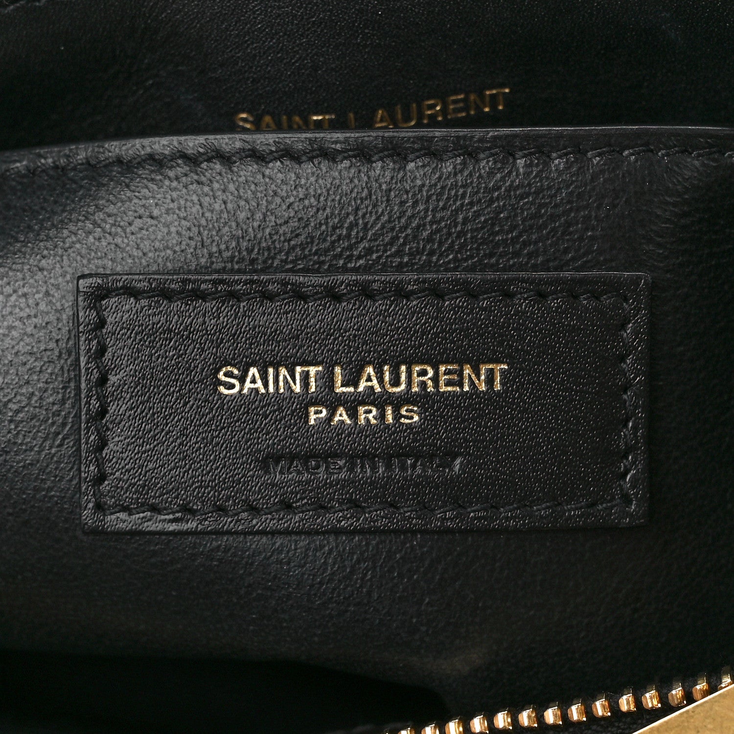 Saint Laurent Suede Shearling Y Quilted Monogram Small Loulou Chain Satchel Black 8 of 12